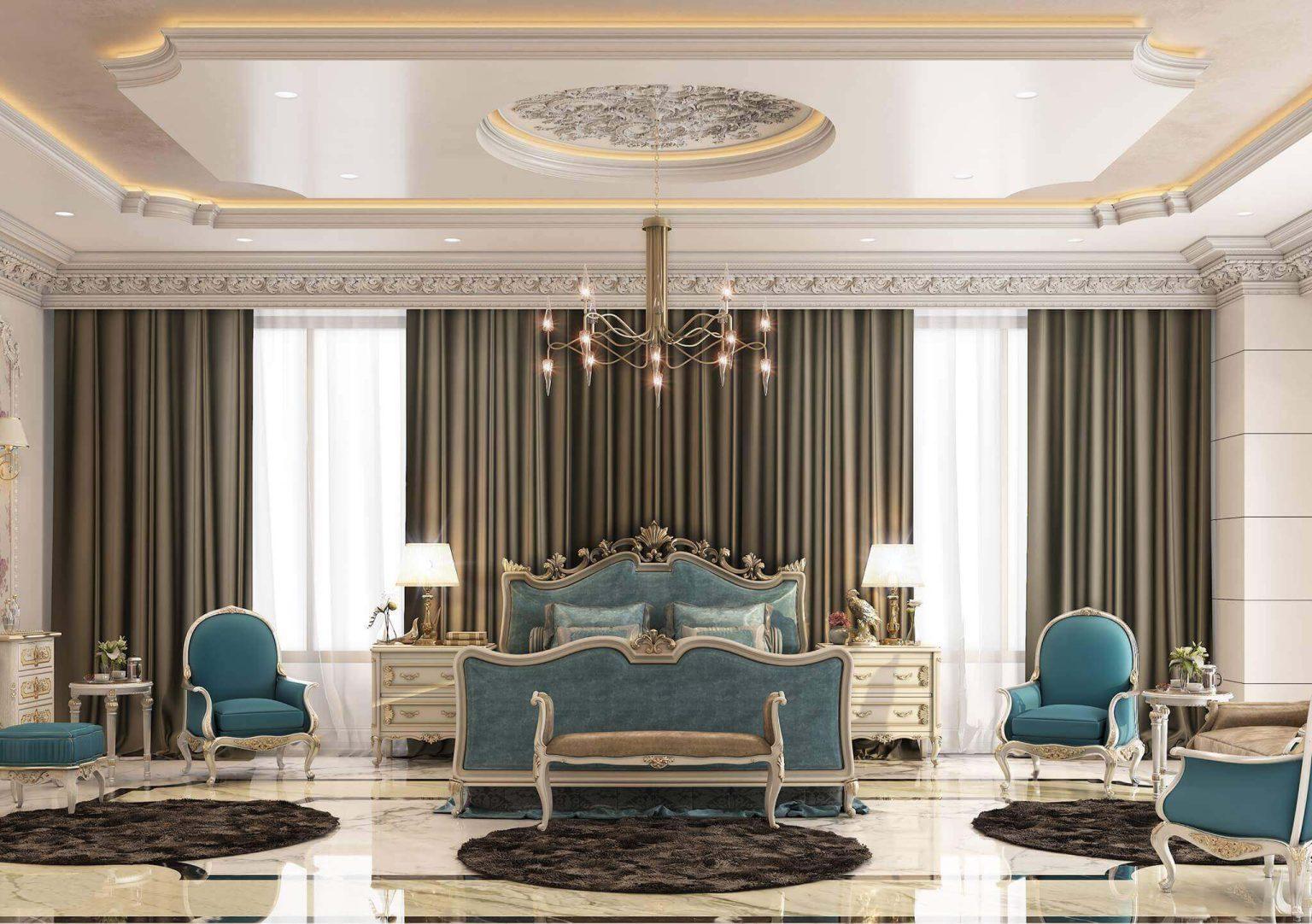 Classic - Master Bedroom - Memar Group - مجموعة معمار