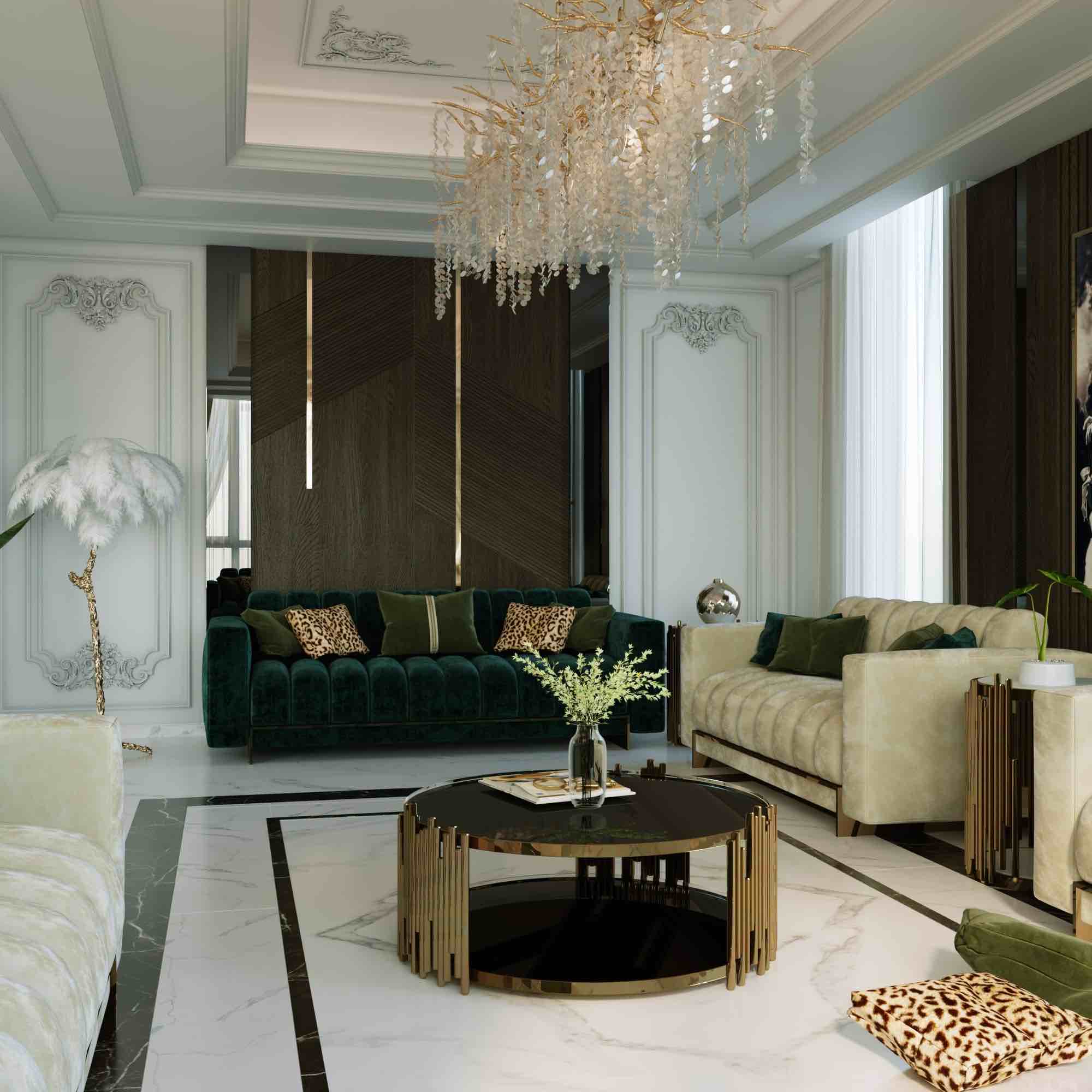 New Classic - Majlis - Dining - Memar Group - مجموعة معمار